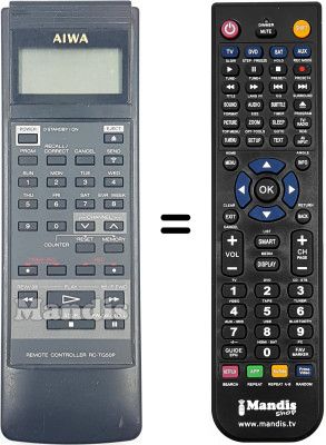 Gleichwertige Fernbedienung RC-TG50P