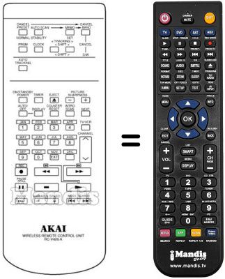 Gleichwertige Fernbedienung RC-V426A