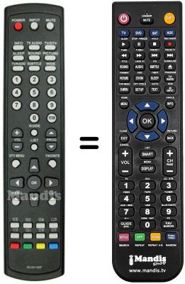 Replacement remote control Q.BELL QB 22 F-4W DVB-TL