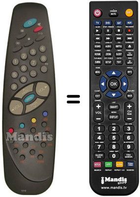 Gleichwertige Fernbedienung RC 1010