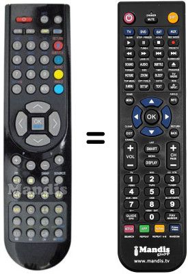 Gleichwertige Fernbedienung RC 1166