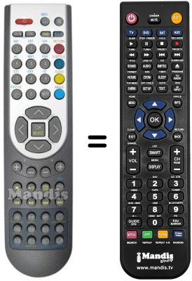 Gleichwertige Fernbedienung RC 1167