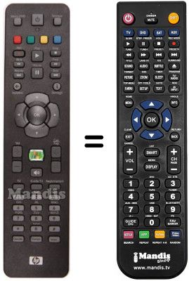 Gleichwertige Fernbedienung RC 1314607 / 00