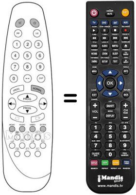 Gleichwertige Fernbedienung RC 1530