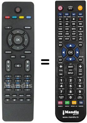 Gleichwertige Fernbedienung Inno Hit RC 1825