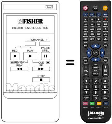 Replacement remote control RC 905 B