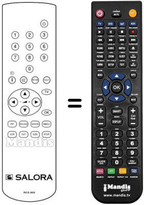 Replacement remote control Arthur Martin 25 SP 5M CLUB
