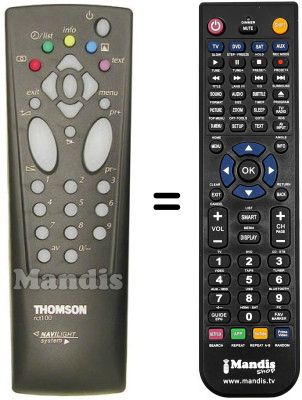 Gleichwertige Fernbedienung Teleavia 14 MH 10 C