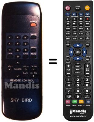 Replacement remote control TELECOM SECOND