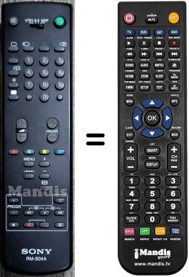 Gleichwertige Fernbedienung Sony KV-25 M1E