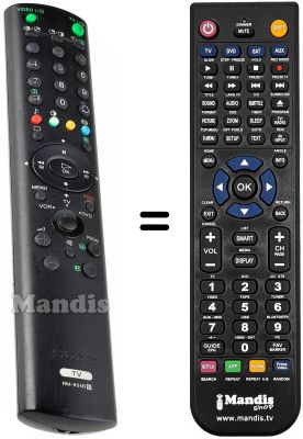 Replacement remote control Sony KV-29 FX66E
