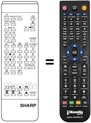 Replacement remote control RRMCG 0582