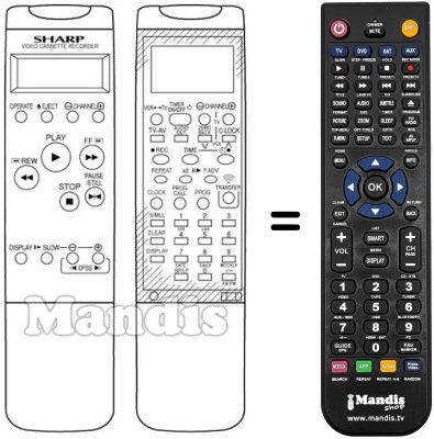 Replacement remote control RRMCG 0827 GESA