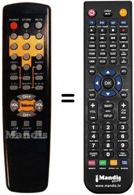 Gleichwertige Fernbedienung RST-500