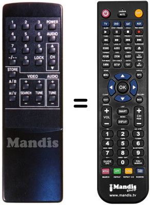 Gleichwertige Fernbedienung SR 022