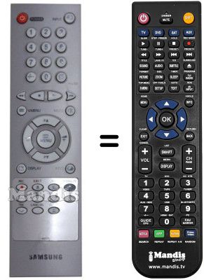 Replacement remote control Samsung TX 14N3DF