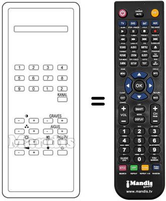 Replacement remote control TC 30 C