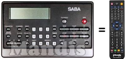 Gleichwertige Fernbedienung TC 6740 I