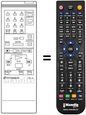 Replacement remote control TEL 12