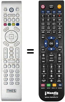 Gleichwertige Fernbedienung THES TL 4239 BTP