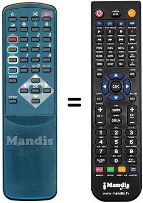 Replacement remote control TLS 01