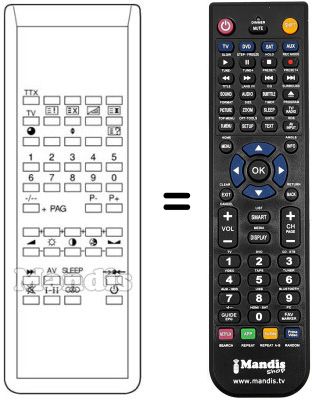 Replacement remote control TM 90 OSD