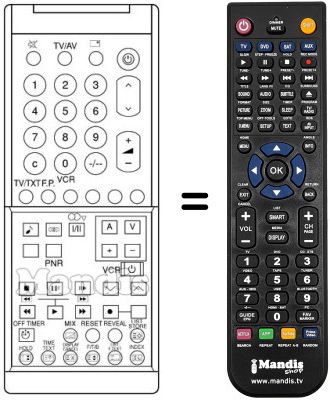 Replacement remote control TNQ 8E 0443