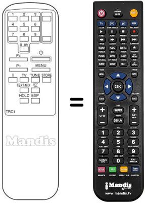 Replacement remote control TRC 1