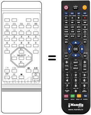 Replacement remote control TV 12