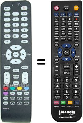 Gleichwertige Fernbedienung Arc En Ciel 32 E 92 NH 22 W