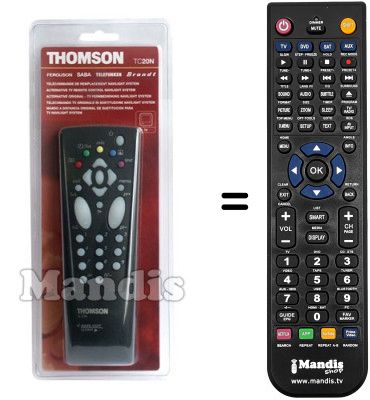 Gleichwertige Fernbedienung Thomson S 2014 G Gleichwertige Fernbedienung Thomson S 2014 G