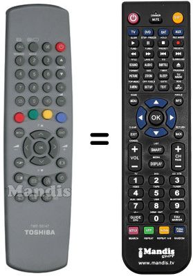 Replacement remote control Toshiba 14 N 51 G