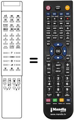 Replacement remote control UA 522 J