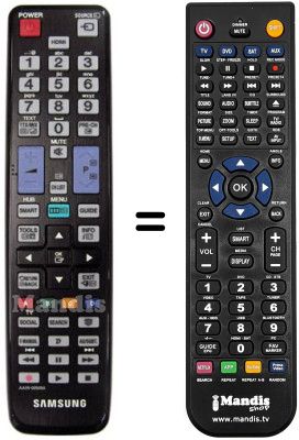 Gleichwertige Fernbedienung Samsung UE 55D6500