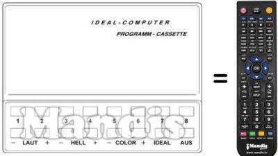 Gleichwertige Fernbedienung UFB 7