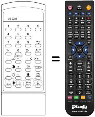 Replacement remote control Sanyo CEP 4012