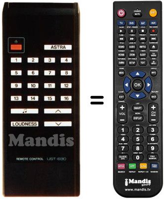 Replacement remote control UST 680