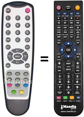 Gleichwertige Fernbedienung DECCA V 20 KCDD