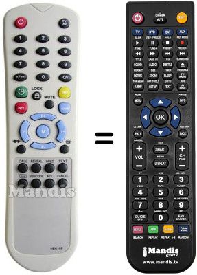 Replacement remote control VOXSON CRT 14'