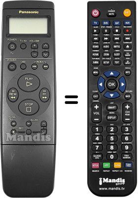 Replacement remote control Panasonic NV-HD610