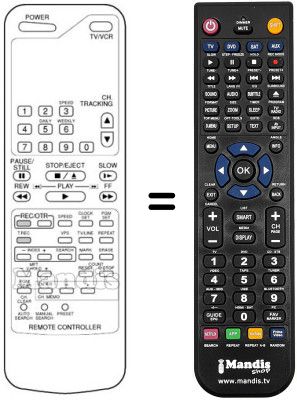Replacement remote control VR 411 L