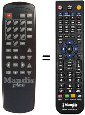 Replacement remote control VS-9700 CI