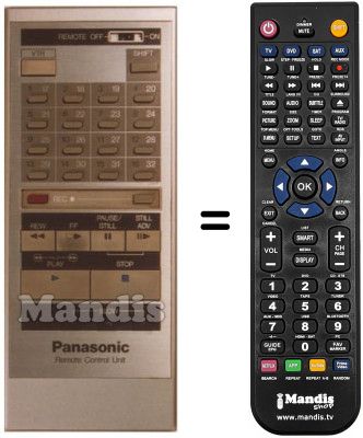 Gleichwertige Fernbedienung VSQ 0419