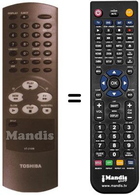 Replacement remote control Toshiba V 220 W