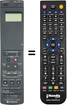 Replacement remote control VT-RM 933 E
