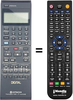 Gleichwertige Fernbedienung VT-RM 503 E