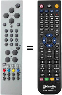 Gleichwertige Fernbedienung Techwood TK 2001 LCD