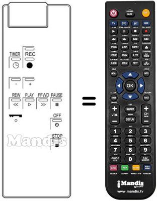 Replacement remote control DIGITAL CONTROL STEREO