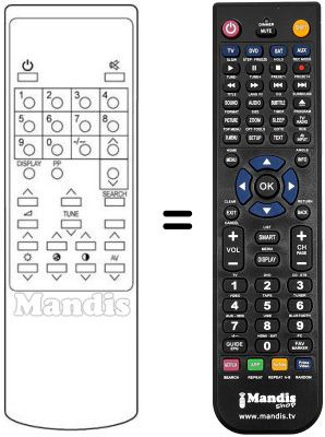Replacement remote control YK-3