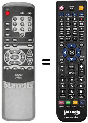 Replacement remote control Bluesky DV 710